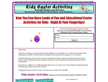 Tablet Screenshot of kids-easter-activities.com